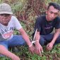 Dua pelaku pencurian kapal nelayan di Kecamatan Buru. Foto: Dokumen Polisi/KepriHeadline.id