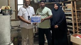 Dukung Pertumbuhan Ekonomi Lokal Lewat UMKM, PT Timah Serahkan Alat Produksi untuk Genious Snack and Cookies di Belitung. FOTO: Corporate Communication PT Timah Tbk
