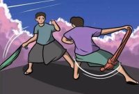Polsek Tebing Imbau Remaja Hindari Perang Sarung. Foto: Ilustrasi