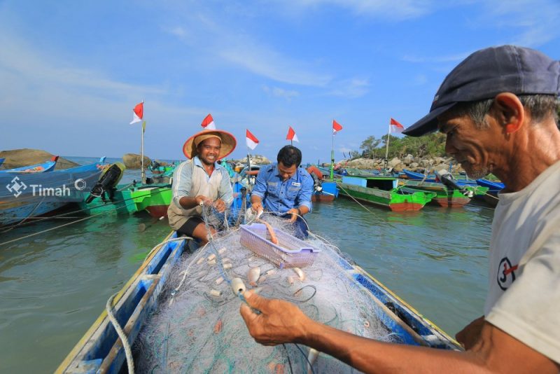 Inisiatif PT Timah untuk Tingkatkan Kesejahteraan Nelayan, Pemberdayaan Kelompok Hingga Jaminan Perlindungan Sosial. FOTO Corporate Communication PT Timah Tbk