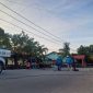 Kondisi tiang listrik yang tumbang di Jalan MT Haryono, Kelurahan Tebing