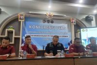 Kakanim Imigrasi Kelas II Tanjung Balai Karimun merilis capaian kinerja triwulan I tahun 2025. Foto: KepriHeadline.id