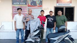 Pelaku Za saat diamankan di Mapolsek Balai Karimun. FOTO: Dokumen Polisi/KepriHeadline.id