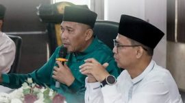 Bupati dan Wakil Bupati Karimun Iskandarsyah dan Rocky Marciano Bawole. FOTO: Forkopim Karimun.

