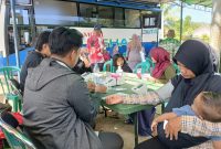 Hadir di Desa Belo Laut, Sebanyak 125 Warga Bisa Berobat Gratis di Mobil Sehat PT Timah. FOTO: Corporate Communication PT Timah 