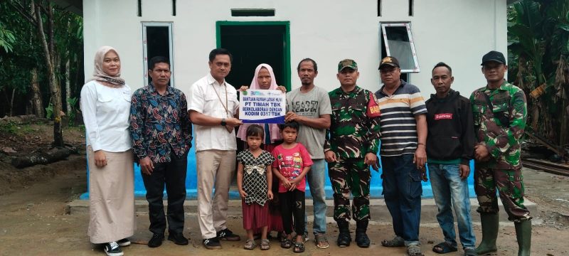PT Timah Bangun Rumah Layak Huni untuk Warga Kundur, Iwan: Jaya Selalu PT Timah. FOTO: Corporate Communication PT Timah Tbk
