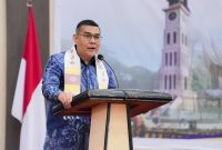 Wakil Menteri Agraria dan Tata Ruang/Wakil Kepala Badan Pertanahan Nasional (Wamen ATR/Waka BPN), Ossy Dermawan, menyosialisasikan program Pengadministrasian dan Pendaftaran Tanah Ulayat di Kota Payakumbuh. FOTO: Biro Humas Kementerian ATR/BPN