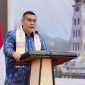Wakil Menteri Agraria dan Tata Ruang/Wakil Kepala Badan Pertanahan Nasional (Wamen ATR/Waka BPN), Ossy Dermawan, menyosialisasikan program Pengadministrasian dan Pendaftaran Tanah Ulayat di Kota Payakumbuh. FOTO: Biro Humas Kementerian ATR/BPN