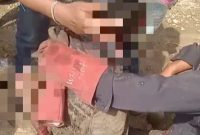 Tangkapan layar video kecelakaan kerja di PT KMS. 