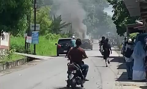 Tangkapan layar rekaman milik warga. FOTO: Istimewa