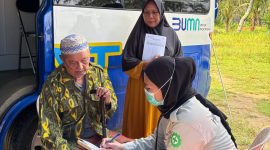 Mobil Sehat Hadir di Dusun II Desa Kundur, Ratusan Warga Bisa Berobat Gratis. FOTO: Corporate Communication PT Timah Tbk