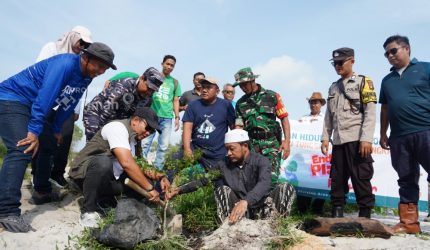 Tanam Pohon Peneduh di Kawasan Wisata Batu Tunggal, Langkah Nyata PT Timah Dalam Pelestarian Lingkungan dan Pariwisata Berkelanjutan