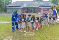 Edukasi Bahaya Api Sejak Dini, Tim Fire Fighter PT Timah Kunjungi TK Kutilang 1 Pangkalpinang. FOTO: Corporate Communication PT Timah Tbk