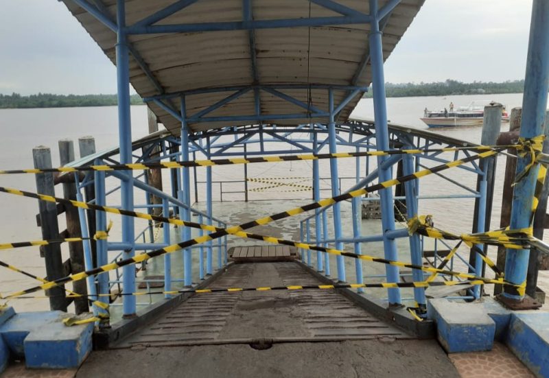 Pelabuhan Tanjungbatu Disegel Dishub Karimun.