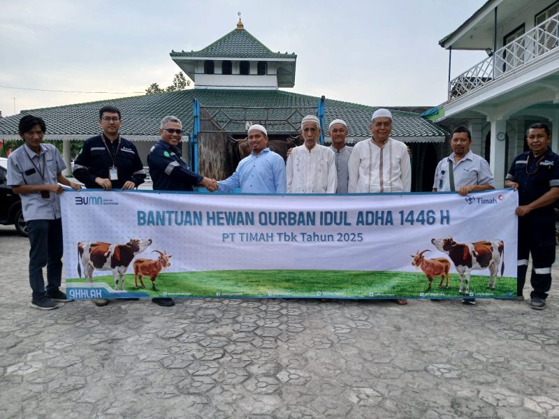 Pererat Silaturahmi, PT Timah Tebar Ratusan Hewan Kurban di Empat Provinsi. FOTO: Corporate Communication PT Timah Tbk