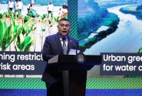 Jadi Keynote Speaker ICI 2025, Wamen Ossy Sebut Tata Ruang Terpadu sebagai Dasar Pembangunan Infrastruktur yang Tepat dan Tahan Tantangan. FOTO: Biro Humas Kementerian ATR/BPN