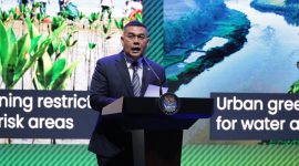 Jadi Keynote Speaker ICI 2025, Wamen Ossy Sebut Tata Ruang Terpadu sebagai Dasar Pembangunan Infrastruktur yang Tepat dan Tahan Tantangan. FOTO: Biro Humas Kementerian ATR/BPN