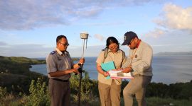 Dirjen SPPR Kementerian ATR/BPN di ICI 2025: Dukung Pembangunan Melalui Teknologi Pengukuran untuk Percepat Pemetaan Infrastuktur. FOTO:  Biro Humas Kementerian ATR/BPN