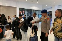 Brimob Polda Kepri Lepas Kontingen INKANAS untuk Berlaga di Kejuaraan Karate Internasional. FOTO: DOK Polda Kepri