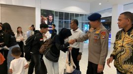 Brimob Polda Kepri Lepas Kontingen INKANAS untuk Berlaga di Kejuaraan Karate Internasional. FOTO: DOK Polda Kepri