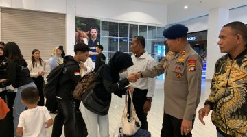 Brimob Polda Kepri Lepas Kontingen INKANAS untuk Berlaga di Kejuaraan Karate Internasional. FOTO: DOK Polda Kepri