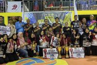Turnamen Voli HUT ke-79 Bhayangkara Sukses Digelar di Karimun, Pemda Karimun Sabet Gelar Juara Putra dan Putri. FOTO: Istimewa