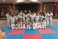 39 Atlet Taekwondo Karimun Ikuti Ujian Kenaikan Tingkat. FOTO: Istimewa