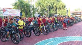 Kegiatan Funbike Polres Karimun. FOTO: Dokumen Polisi