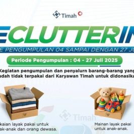 Rayakan HUT ke-49 Perusahaan, Karyawan PT Timah Terlibat Dalam Aksi Decluttering Berbagi Untuk Sesama