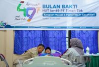 PT Timah Kembali Gelar Khitanan Massal, Warga Kundur Antusias Ikuti Program Bulan Bakti. FOTO: Corporate Communication PT Timah Tbk