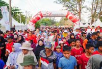 Semarak Pekan Sehat HUT ke-49 PT Timah di Belitung Timur, Ribuan Warga Ramaikan Jalan Sehat Untuk Merah Putih