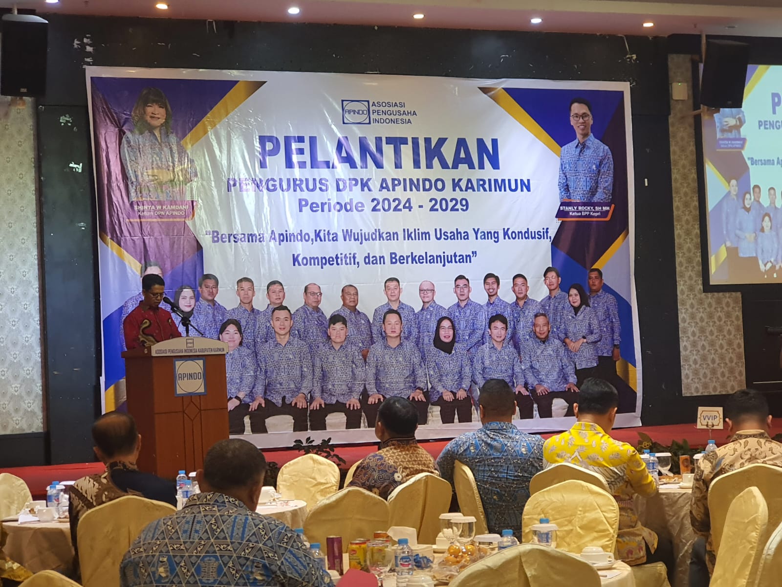 Pengurus Apindo Karimun Periode 2024–2029 Resmi Dilantik, Siap Dorong Pertumbuhan Ekonomi Daerah.FOTO: Istimewa