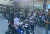 Ratusan Pengendara Terjaring Operasi Patuh Seligi 2025 di Karimun, Mayoritas Tak Gunakan Helm. FOTO: Dokumen polisi
