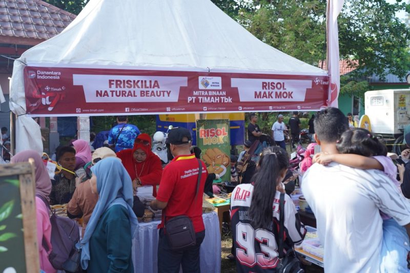 Bazar UMKM  di Momen HUT ke-49 PT Timah di Belitung Timur, Momen Promosikan Produk dan Tingkatkan Omset  . FOTO: Corporate Communication PT Timah Tbk