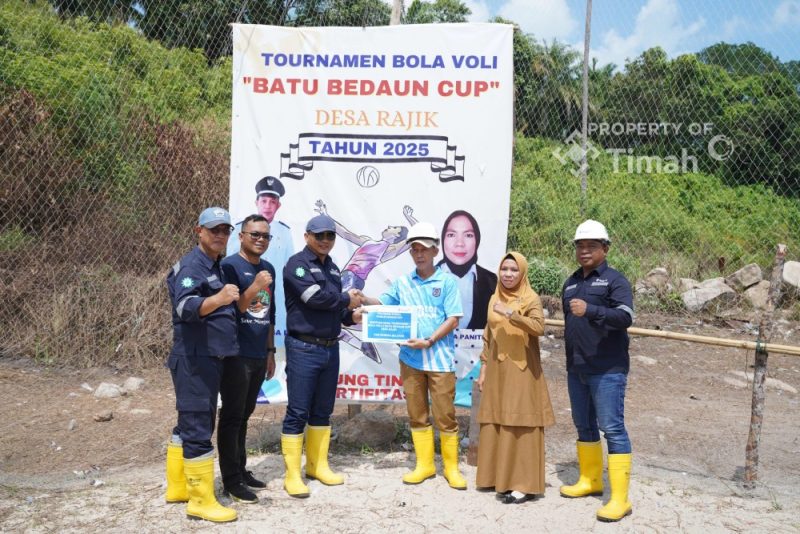 PT Timah Dukung Turnamen Voli Batu Bedaun Cup, Dorong Semangat Olahraga Masyarakat