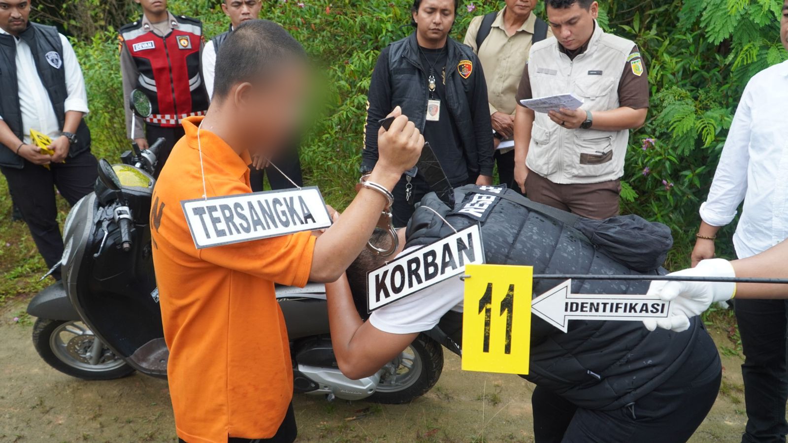 Rekonstruksi Kasus Pembunuhan di Karimun, 19 Adegan Peragakan Aksi Brutal Tersangka Arya Bunuh Mantan Istri