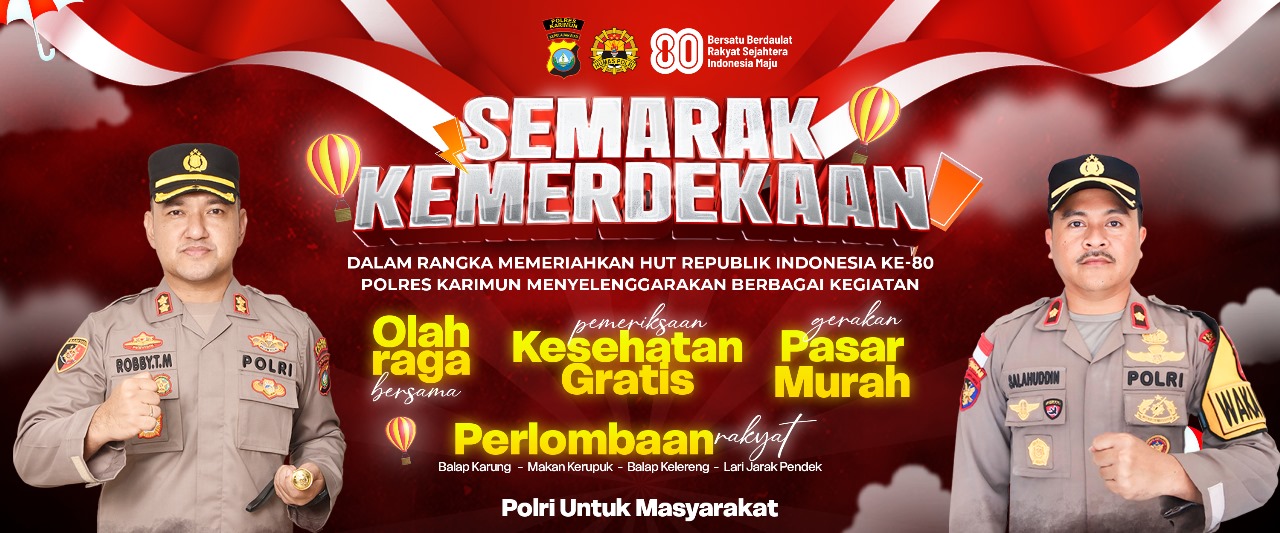Ramaikan! Polres Karimun Gelar “Semarak Kemerdekaan” di Coastal Area