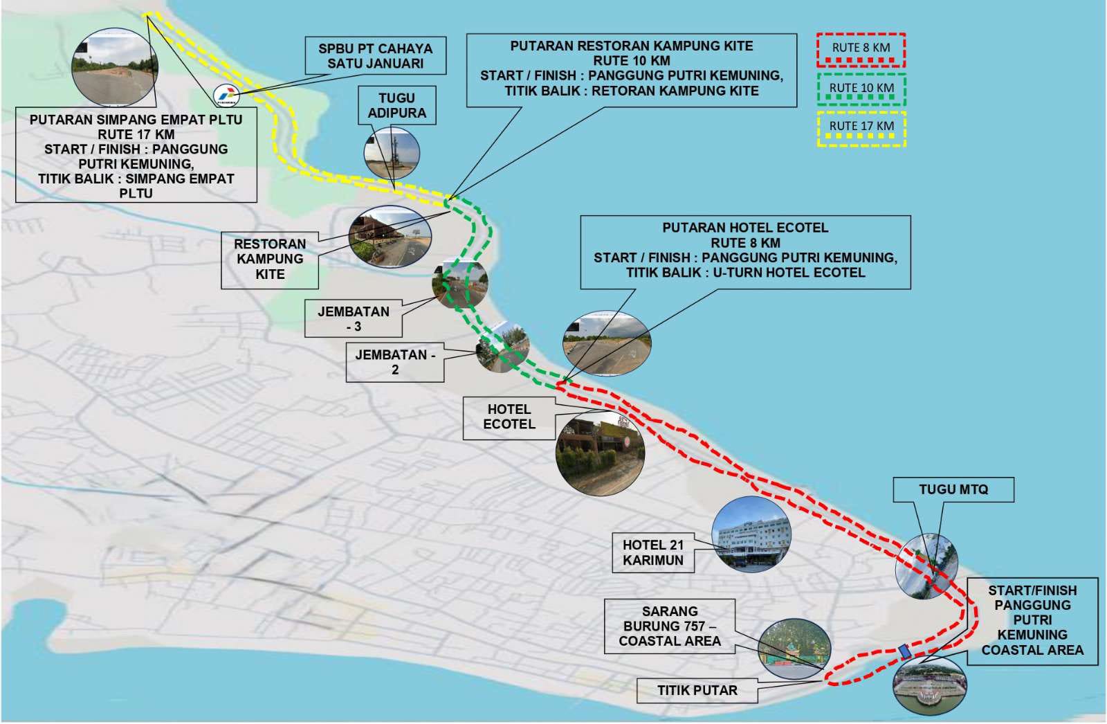 Rute Gerak Jalan Karimun Tahun 2025.