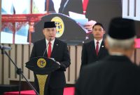 Lantik Pejabat Struktural, Wamen Ossy Ajak Jajaran Mengabdi kepada Negara dengan Penuh Dedikasi