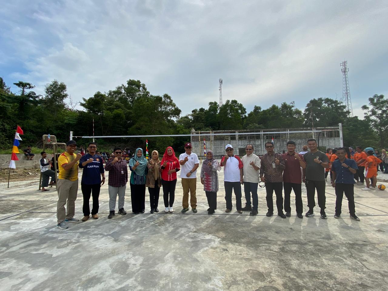 Semarak HUT ke-80 RI, PT Karimun Granit Gelar Turnamen Voli Putri KG Cup Berhadiah Jutaan Rupiah