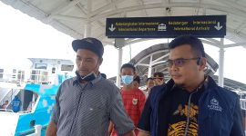 Tiga Nelayan Karimun yang Kapalnya Tenggelam di Perairan Tokong Hiu Dipulangkan dari Malaysia. 