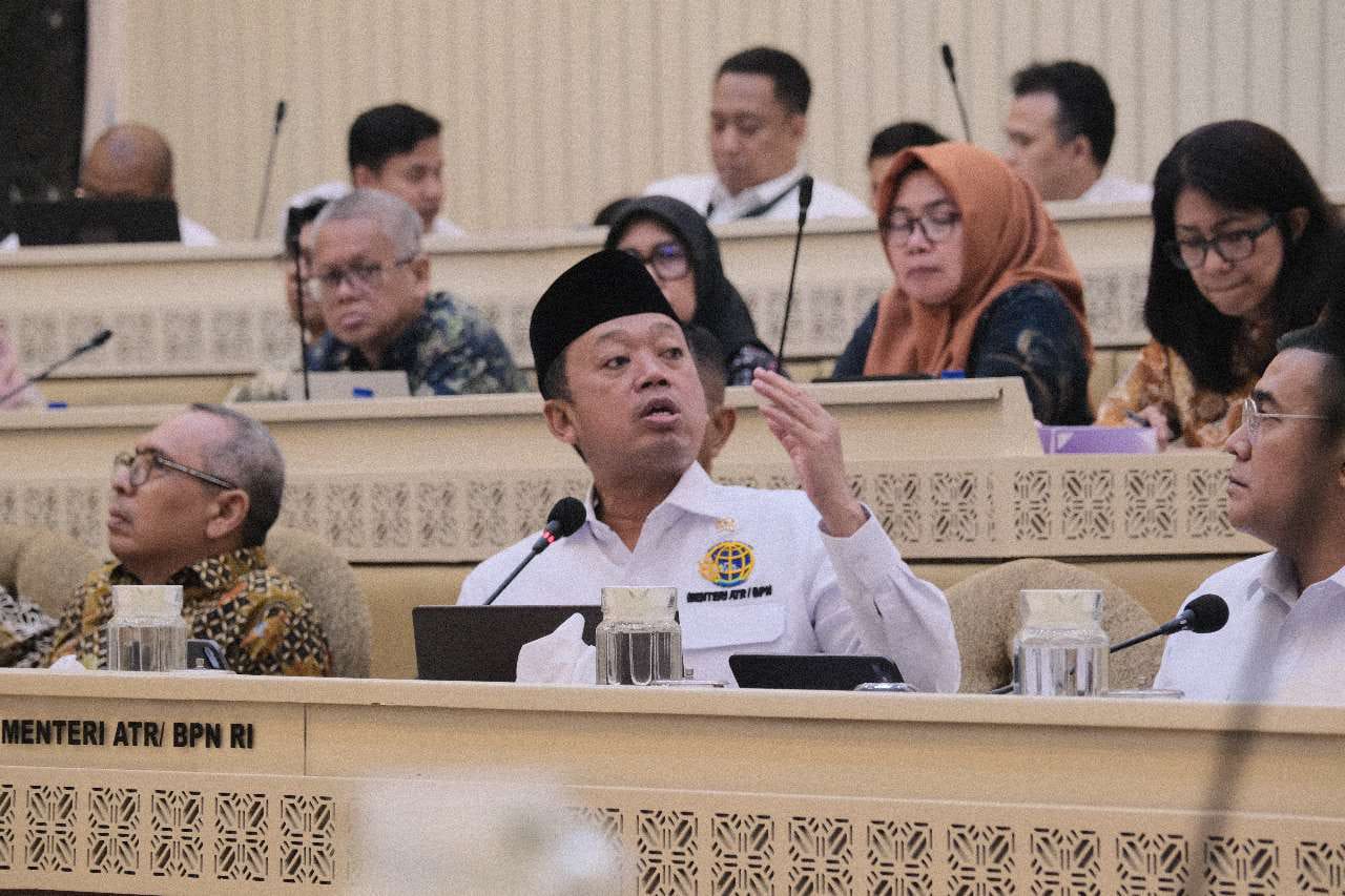 RDP dengan Komisi II DPR RI, Menteri Nusron Paparkan Progres Pendaftaran Tanah Capai 98 Persen