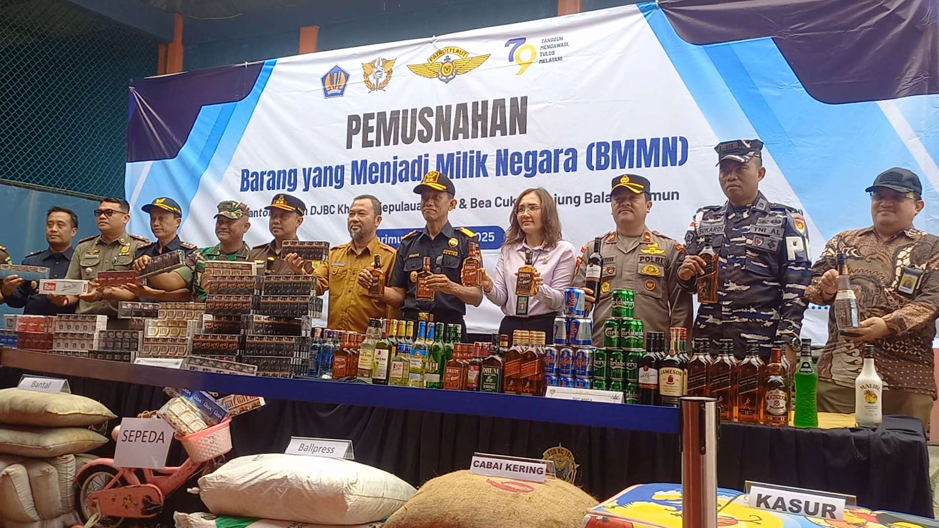 Bea Cukai Kepri Musnahkan Barang Ilegal Senilai Rp5,46 Miliar di Karimun