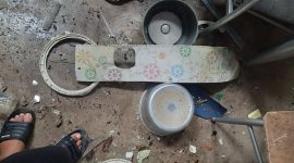Dapur Rumah Warga di Kundur Utara Hancur Disambar Petir, Istri Pemilik Rumah Alami Luka Ringan