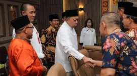 Silaturahmi dengan Organisasi Keagamaan di Sumsel, Menteri Nusron Dorong Sertipikasi Tanah Wakaf dan Rumah Ibadah