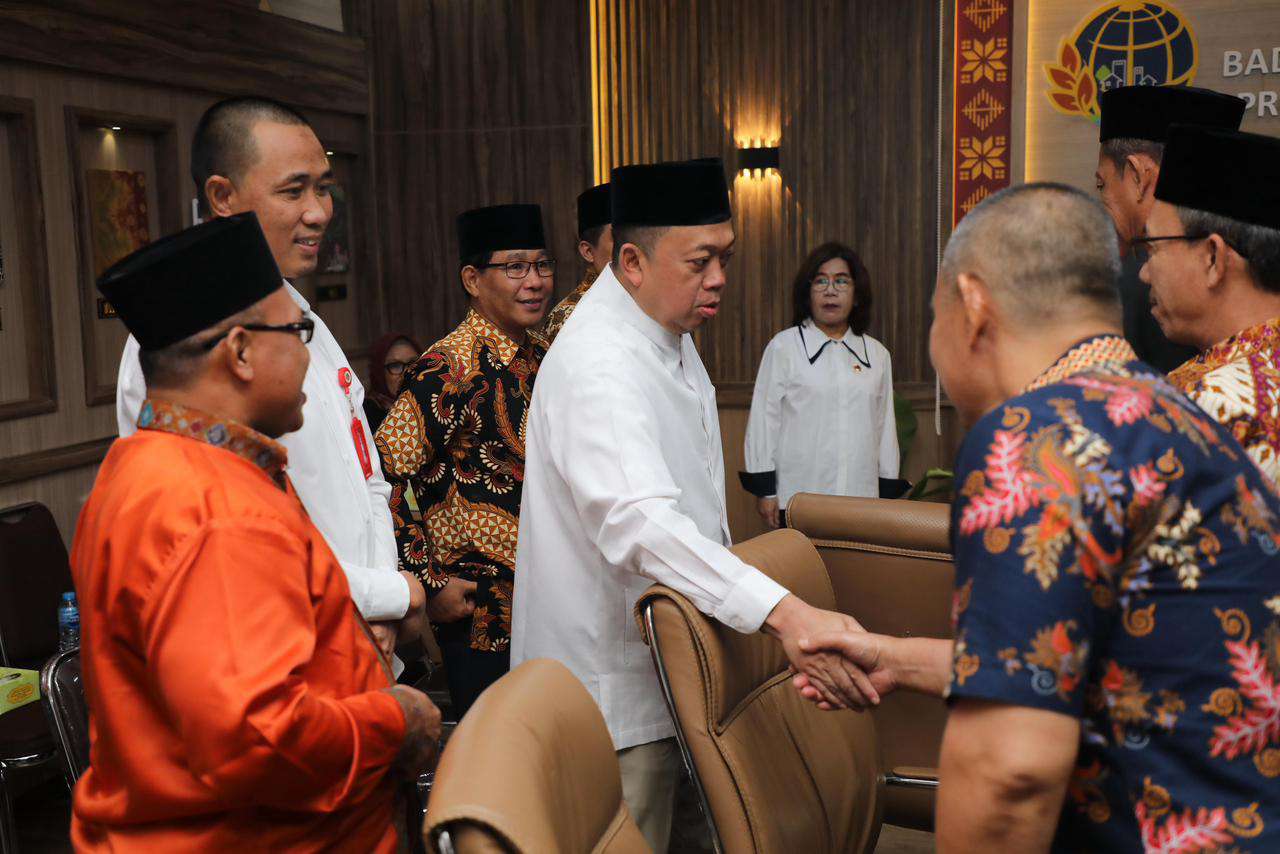 Silaturahmi dengan Organisasi Keagamaan di Sumsel, Menteri Nusron Dorong Sertipikasi Tanah Wakaf dan Rumah Ibadah