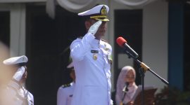 Semangat Persatuan Warnai Peringatan HUT ke-80 TNI di Lanal Karimun