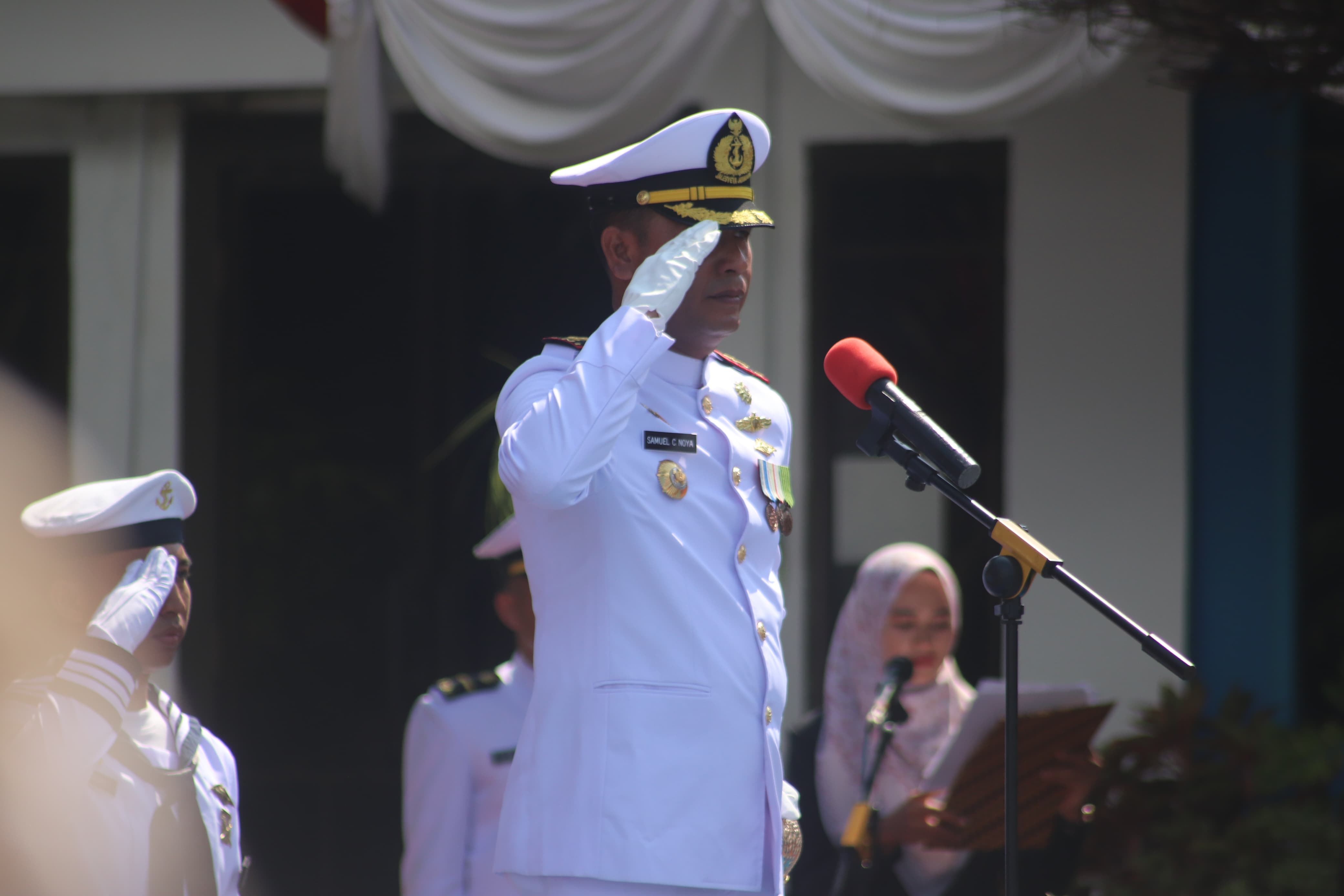 Semangat Persatuan Warnai Peringatan HUT ke-80 TNI di Lanal Karimun