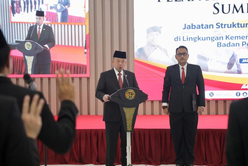 Lantik 804 Pejabat, Menteri Nusron: Pelantikan Berkala Cerminkan Organisasi yang Sehat