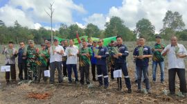 Bersama Kelompok Tani Bina Tani Tailong, PT TIMAH Tbk Tanam Lima Puluh Ribu Bibit Nanas di Kundur